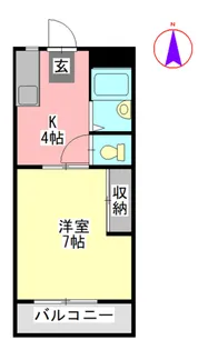 ル・ソレイユII【1階】の間取り