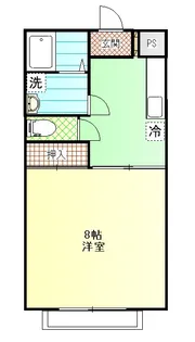 MIYABIハイツII【1階】の間取り