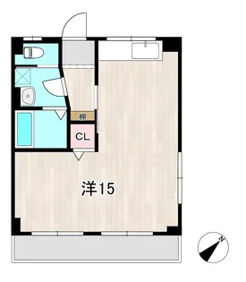 たちばなマンション【1階】の間取り