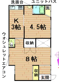 井沢荘 1号棟【1階】の間取り