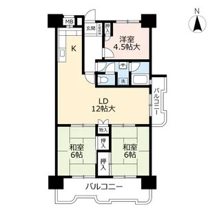 UR金田一丁目第2【11階】の間取り
