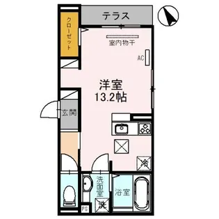 ラポール三輪【1階】の間取り