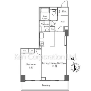 リバーシティ21新川【20階】の間取り