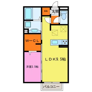 ウィットH【2階】の間取り