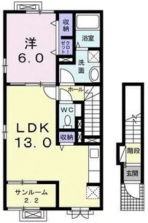 エレガント【2階】の間取り