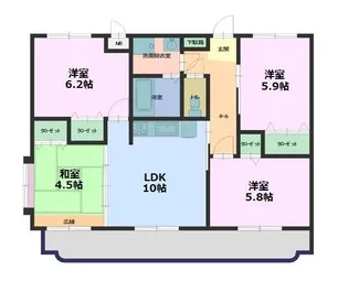 グランデル C【3階】の間取り