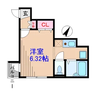 マークコート日吉【1階】の間取り