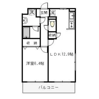 レスティア【1階】の間取り
