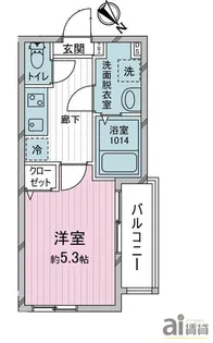 クレスト西川越【3階】の間取り