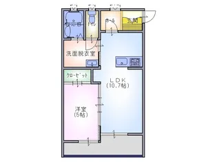 オリーブテラス【1階】の間取り