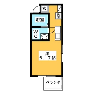 ステューディオ蕨【4階】の間取り