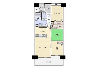 島根県松江市黒田町【マンション】の間取り