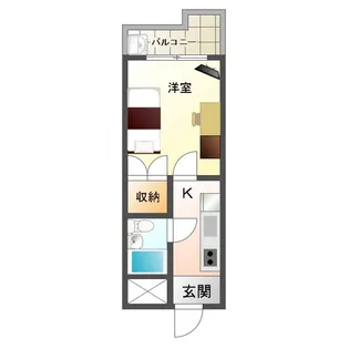 城山ハイツ【2階】の間取り