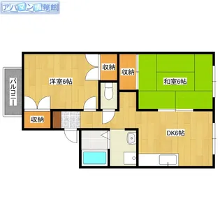 青山ニューヴィレッジ【2階】の間取り