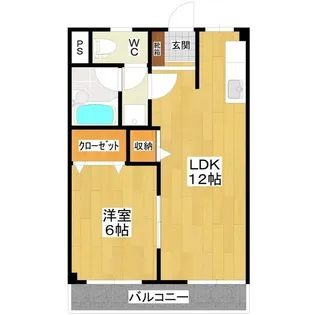 プラウディア【1階】の間取り