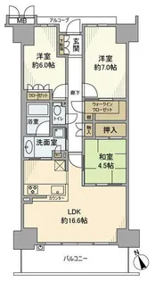 ジオ南草津【3階】の間取り