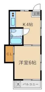 ビラ三枝【2階】の間取り