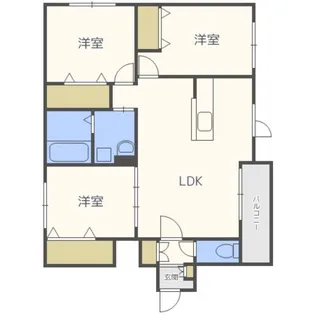 サンアイローヤル19【3階】の間取り