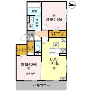 萩II【2階】の間取り