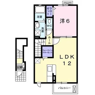 ソラーレ コート B【2階】の間取り