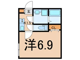ベルクレスト鴨居【1階】の間取り