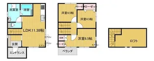 宮城県仙台市青葉区霊屋下【一戸建】の間取り