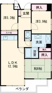サニーヒル会瀬 2号館【4階】の間取り