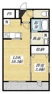 クレールコート【1階】の間取り