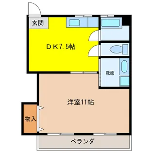岐阜県岐阜市加納新本町3【マンション】の間取り