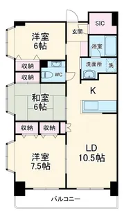 コルビュジェ藤沢【5階】の間取り