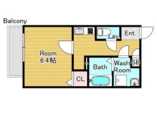 1Kの間取り画像