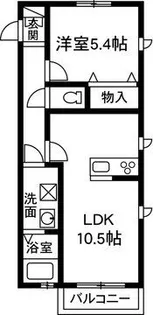 シャーメゾン アミコート【1階】の間取り