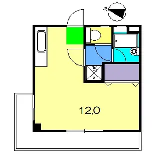 ハイツアサヒ【3階】の間取り