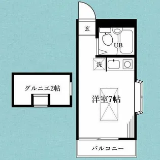神奈川県横須賀市田浦町2【アパート】の間取り