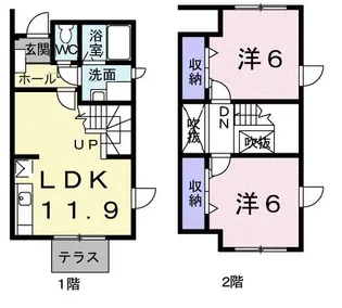愛知県春日井市八田町8【アパート】の間取り