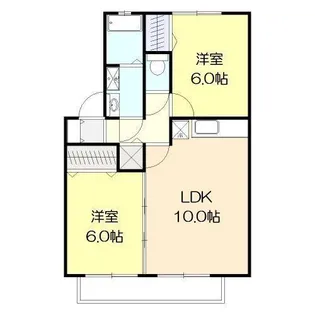 ウィルモアG A棟【2階】の間取り