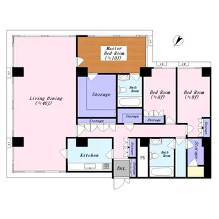 スターレッドプラザ【5階】の間取り