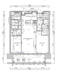 ザ・サンパーク小倉駅タワーレジデンス【6階】の間取り