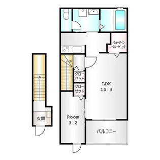群馬県高崎市中泉町【アパート】の間取り