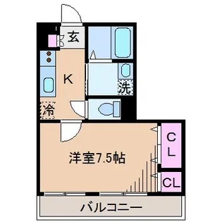 神奈川県川崎市中原区今井西町【アパート】の間取り