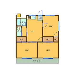 コーポ八幡【2階】の間取り