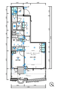 パークタワー勝どきミッド【12階】の間取り