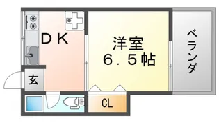 コーポ滝川【1階】の間取り
