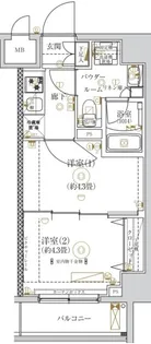 ガリシア亀戸【2階】の間取り