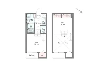 MODERN PALAZZO UZUMACHI【2階】の間取り