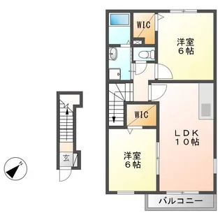 メゾンド・アルモニー【2階】の間取り