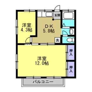 ブルーハイツ【2階】の間取り
