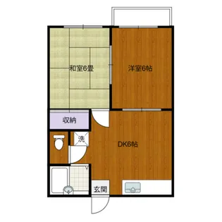 グランデュール井上B棟【1階】の間取り