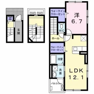 リアン【3階】の間取り