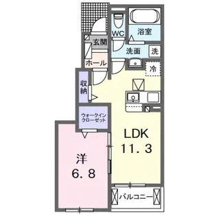 アーバンツリーII【1階】の間取り